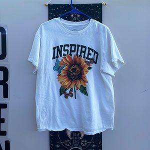 Flowers tee large